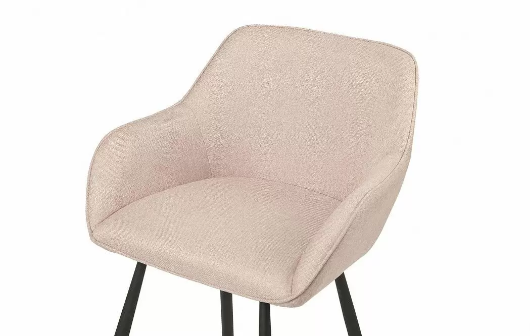 Стул полубарный Edwin, пудровый/черный - фото 4