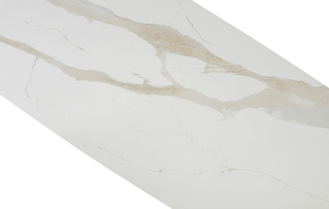 Стол раскладной Bergamo 200-280, светлая керамика/бронза - фото 10