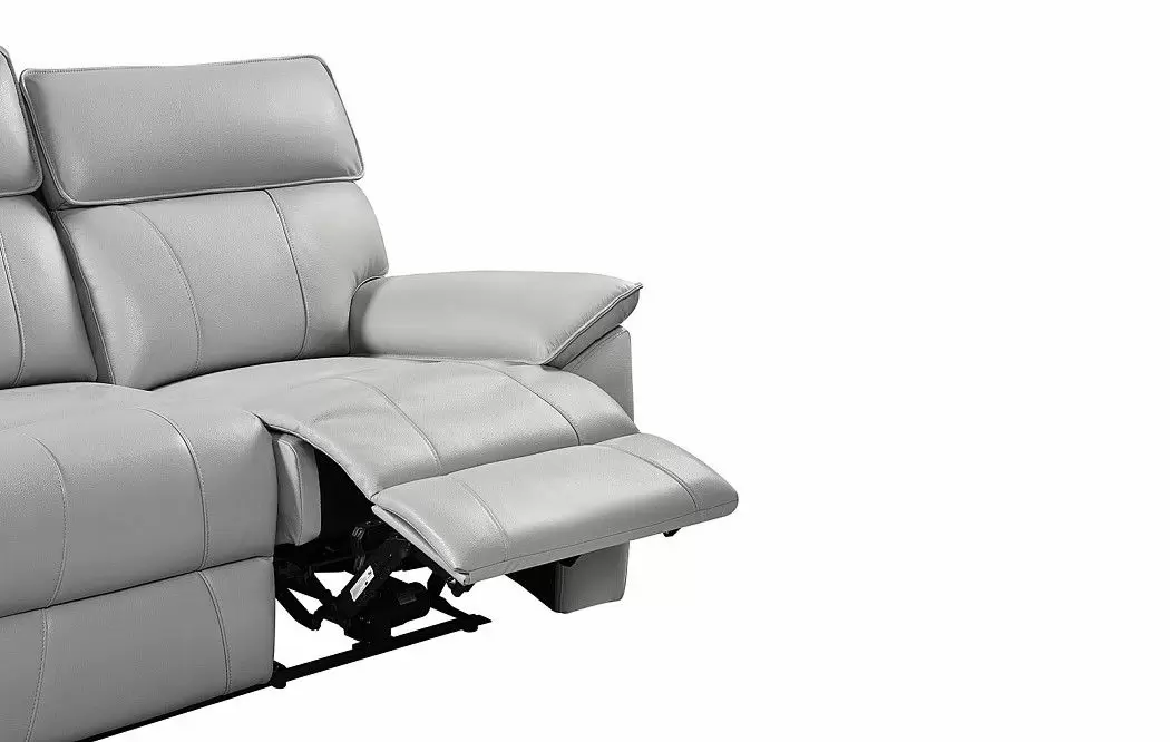 Диван-реклайнер Allison 3-х местный, светло-серый - фото 16