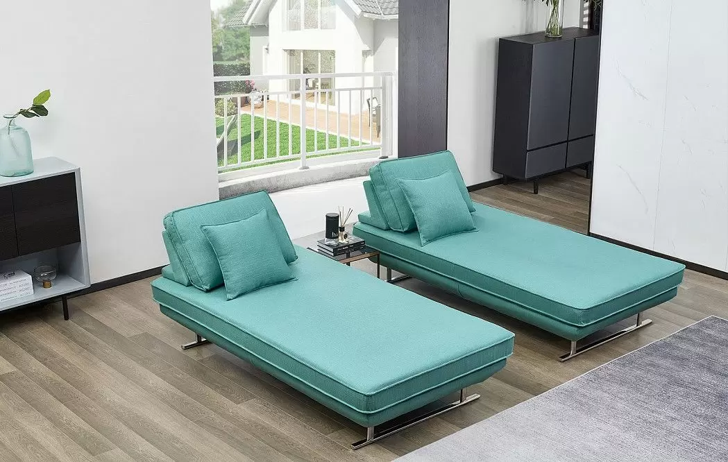 Диван-трансформер Bergamo угловой, мятно-бирюзовый - фото 3