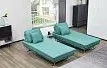 Диван-трансформер Bergamo угловой, мятно-бирюзовый