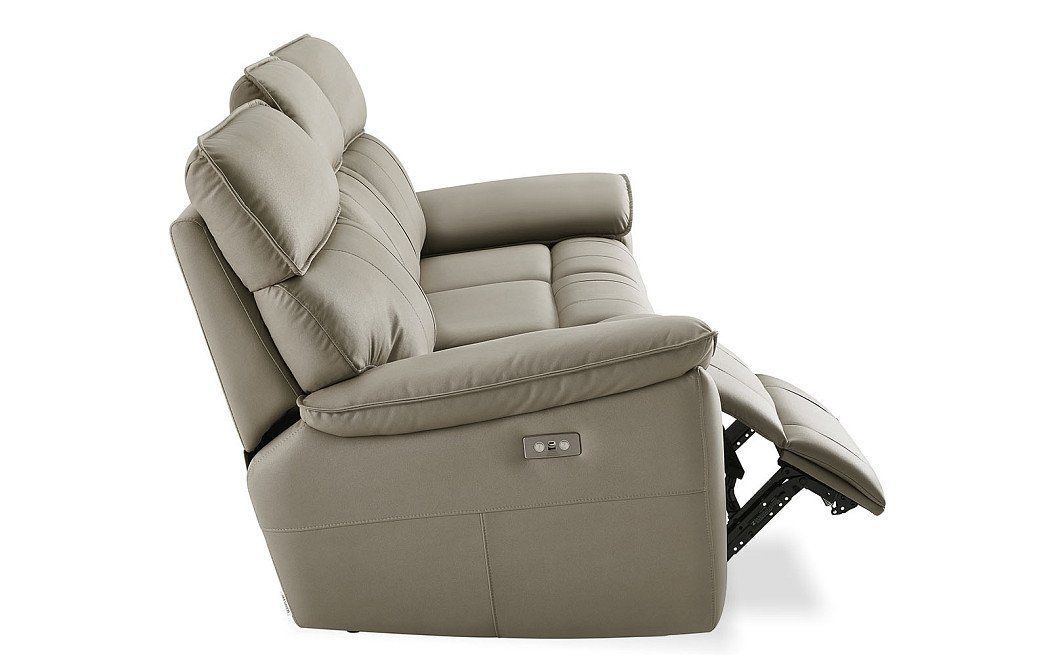 Диван-реклайнер Allison 3-х местный, песочный - фото 11