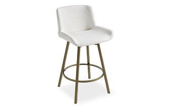 Стул барный Jasmin (76), кремовый/медь