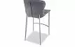 Стул полубарный Peggy (65), серый/стальной
