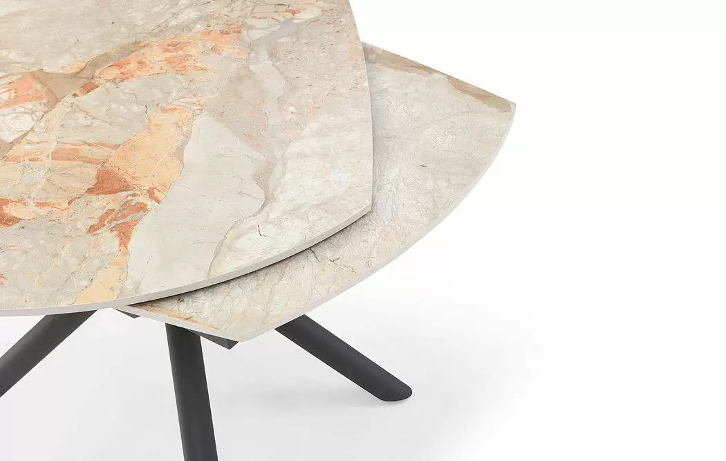 Стол раскладной Salerno 120-180, серая керамика - фото 8