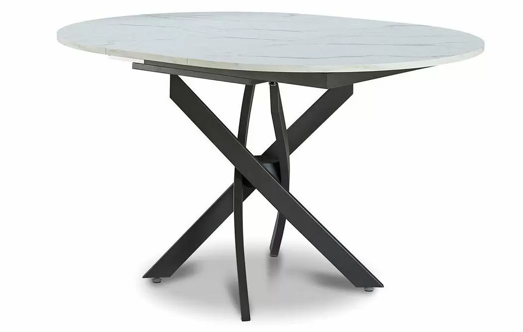 Стол раскладной Charly 100-129, светлый мраморный рисунок