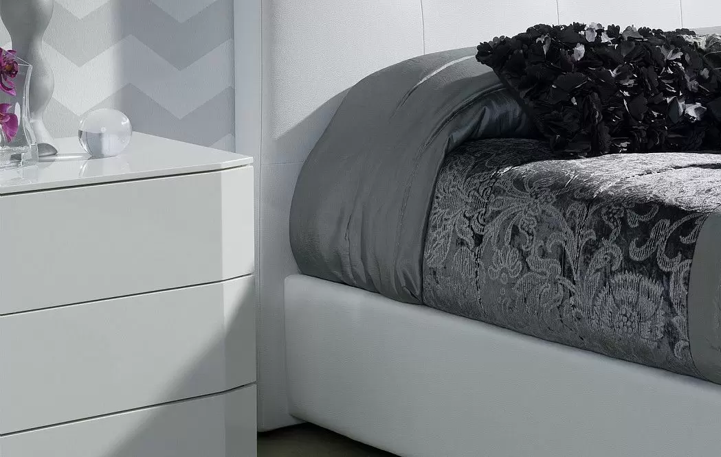 Тумба прикроватная Aragon (3 ящика), белый - фото 5