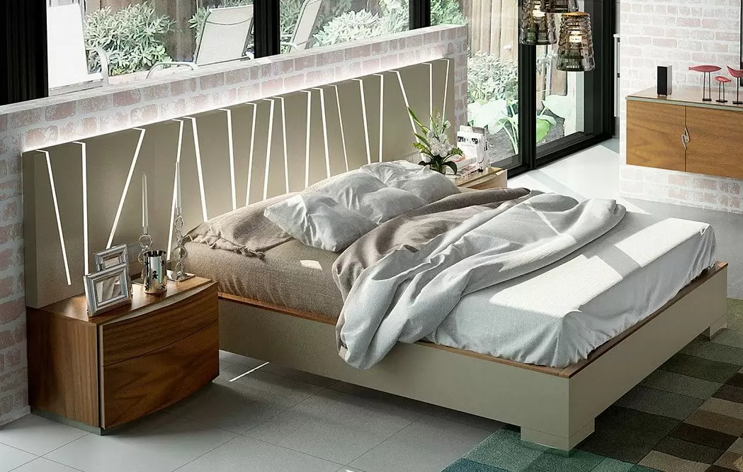 Кровать (Композиция 1) c подъемным механизмом, матовый камень - фото 2