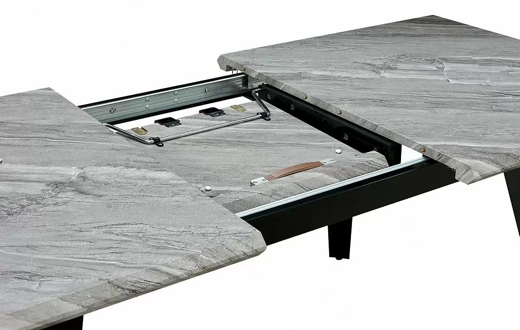 Стол раскладной Ofelia 120-160, серый мраморный рисунок - фото 7