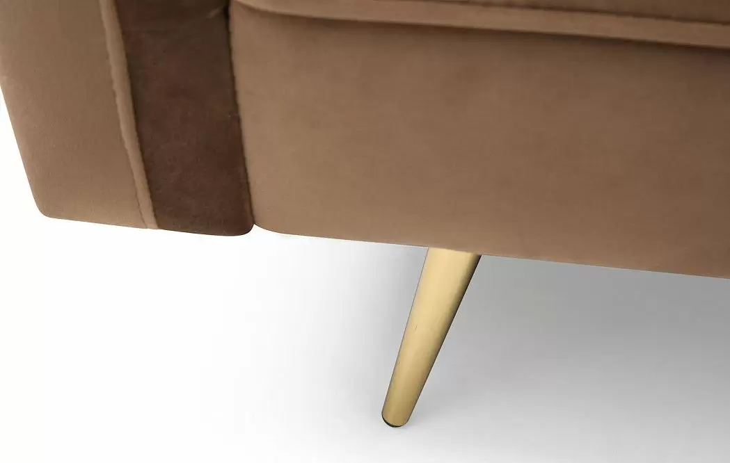 Диван-кровать Madrid, капучино/золотые ножки - фото 6