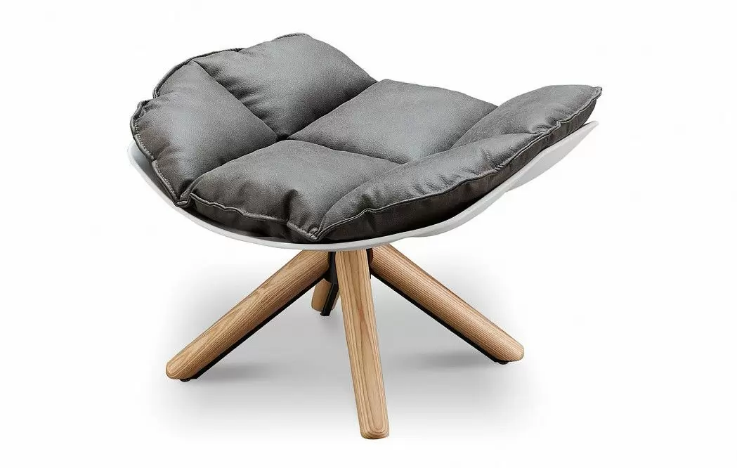 Кресло и оттоманка в стиле Husk, коричневый - фото 10