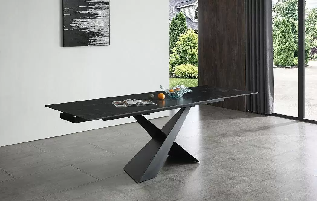 Стол раскладной Savoy 180-240, черная керамика - фото 12