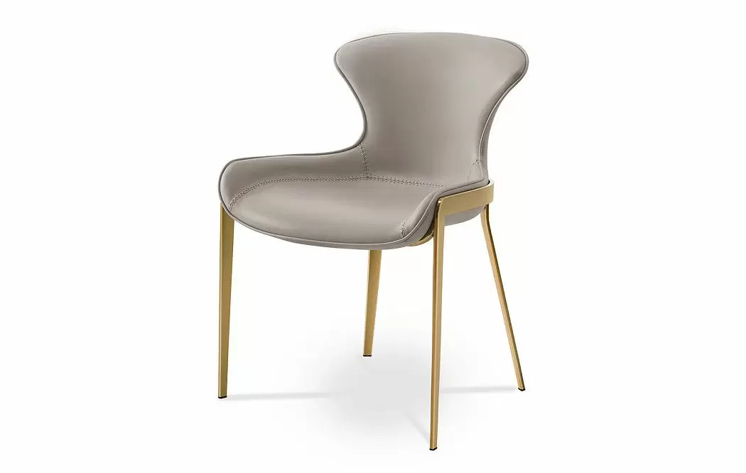 Стул Hillary, серый/золото - фото 5