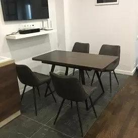 Стул Amalia, серо-коричневый/черный