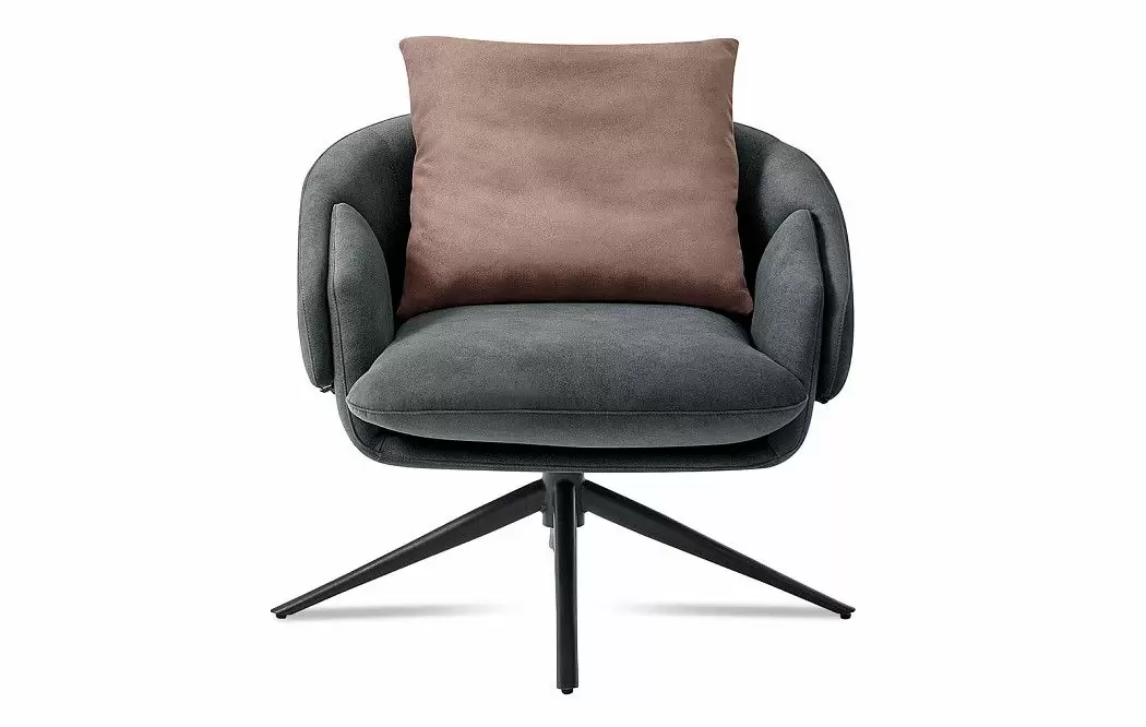 Кресло Leonor, графит/сливовый - фото 3