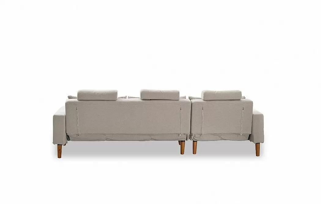 Диван-кровать Summer угловой (левый), бежевый - фото 9