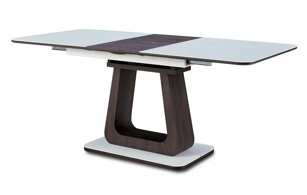 Стол раскладной Rosanna 140-180, темно-коричневый/белый