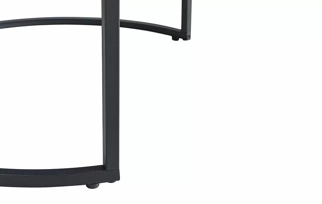 Набор из 2-х столов журнальных Nocturne, черная/белая керамика - фото 11