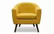 Комплект мягкой мебели Florence, желтый шафран/орех