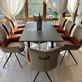 Стул Josh, терракотовый/серый