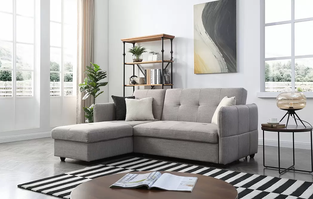 Диван-кровать Rotterdam угловой (левый), цвет серый - фото 19