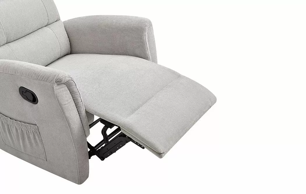 Кресло-реклайнер Siesta, серо-бежевый - фото 4