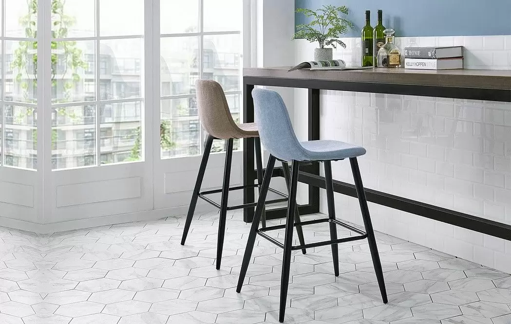 Стул полубарный Jack (60), бежевый/черный - фото 2