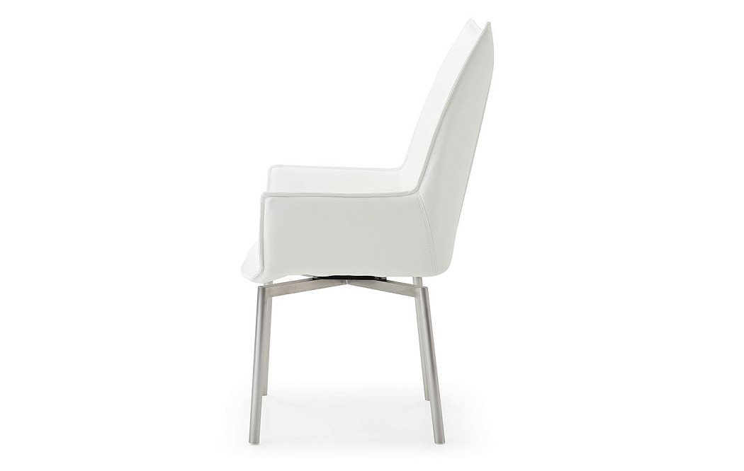 Стул Renzo, белый/сталь - фото 12