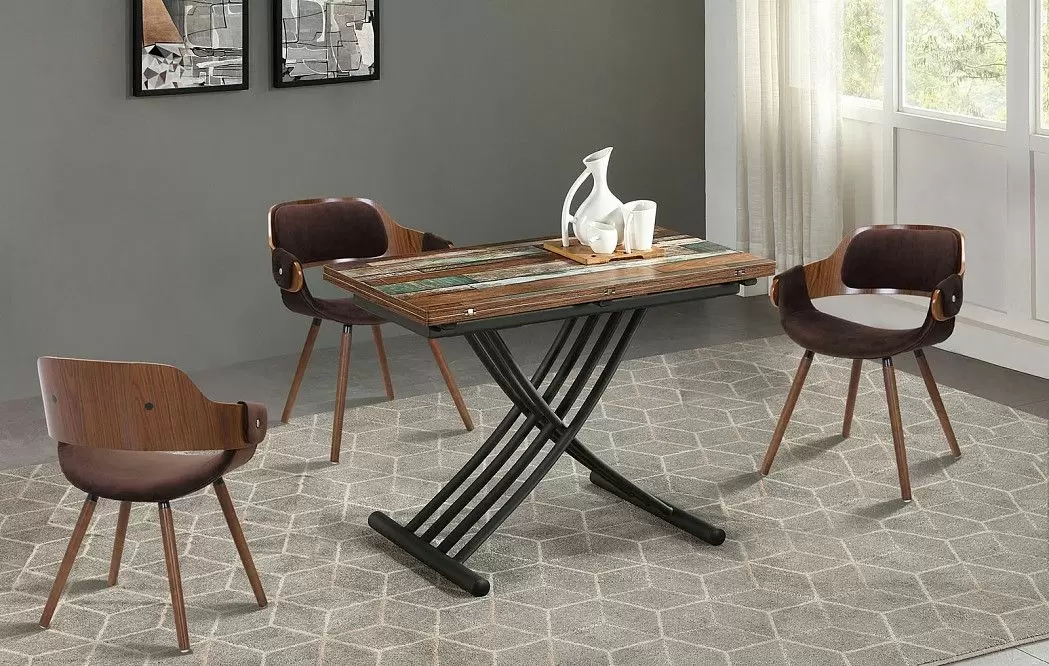 Стол Andy + 3 стула Jody (велюр) - фото 2