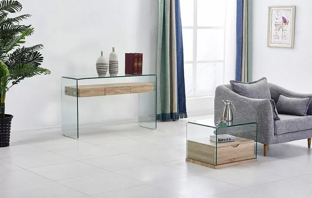 Комплект для спальни Borneo, синий/стекло - фото 21