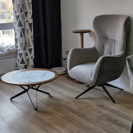 Кресло Lucille, бежевый/серо-коричневый