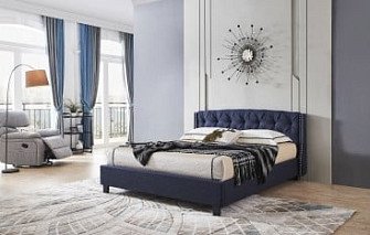 Кровать Evita 180x200 (с подъемным механизмом), темно-синий