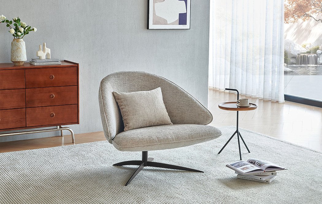 Кресло Nora, серо-бежевый - фото 2