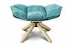 Оттоманка в стиле Husk, бирюзовый
