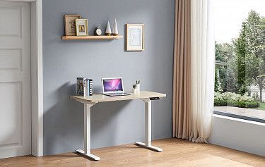 Стол Vancouver (120) беленый дуб, регулируемая высота, электропривод