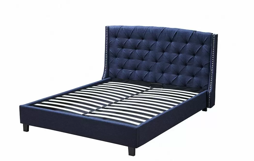 Кровать Evita Grand, темно-синий - фото 2
