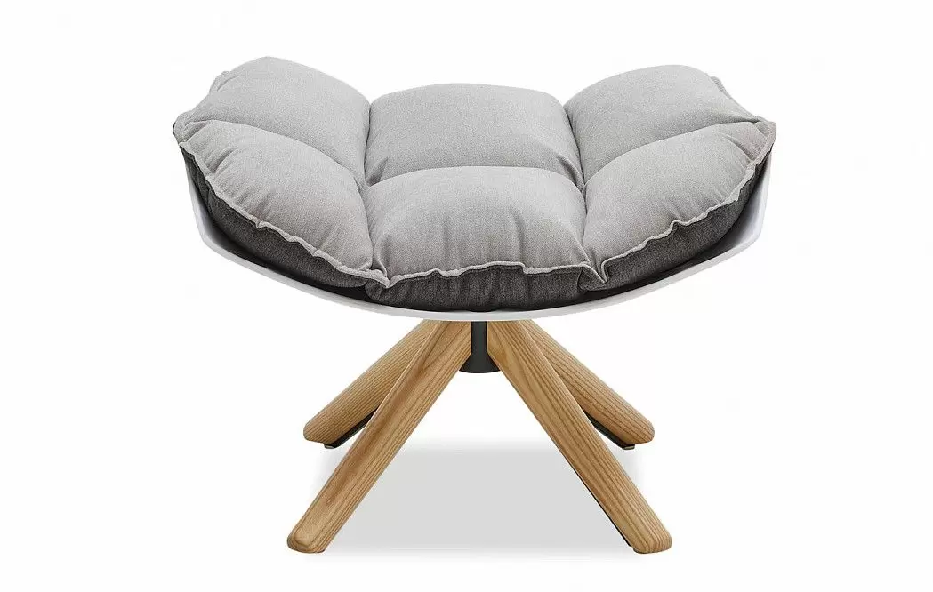 Оттоманка в стиле Husk, серый - фото 3