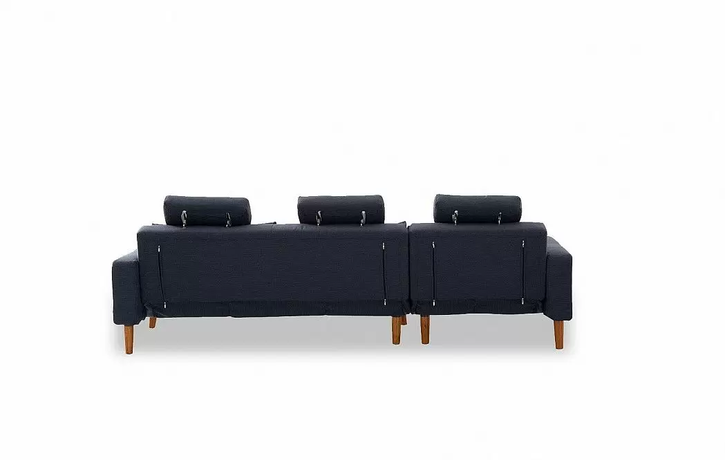 Диван-кровать Summer угловой (левый), темно-синий - фото 12