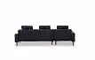 Диван-кровать Summer угловой (левый), темно-синий