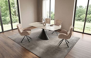 Стол Sylvia + 4 стула Kira