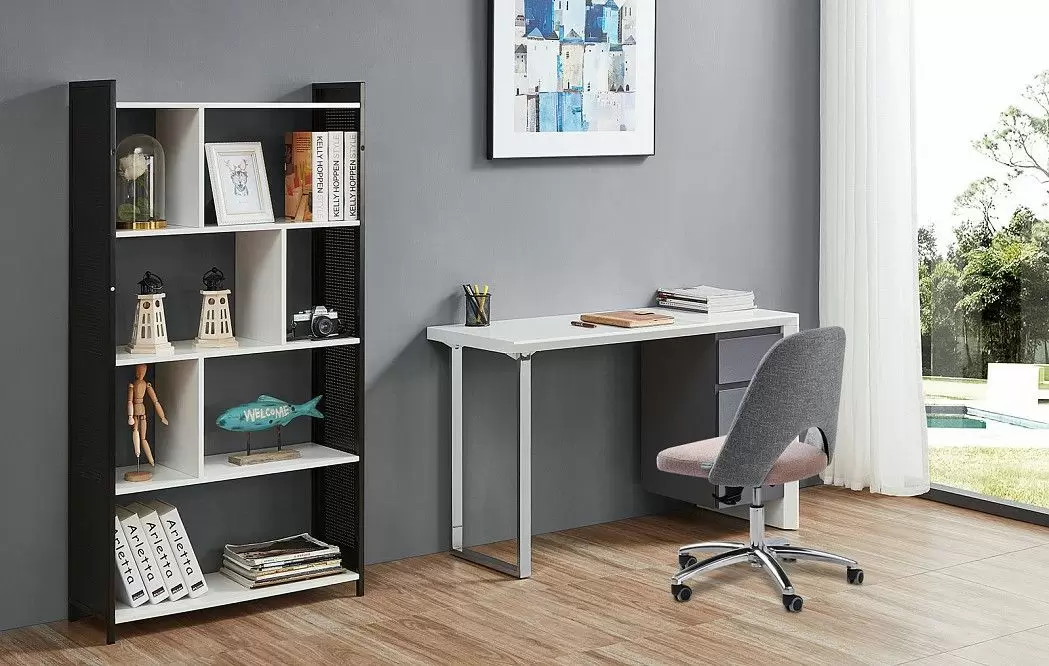 Стол письменный Kepler, белый/серый - фото 2