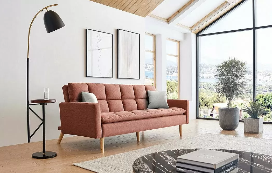 Диван-кровать Felicity, цвет коралловый