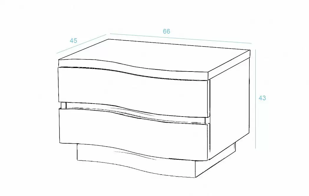 Тумба прикроватная Orlando (левая), белый - фото 3
