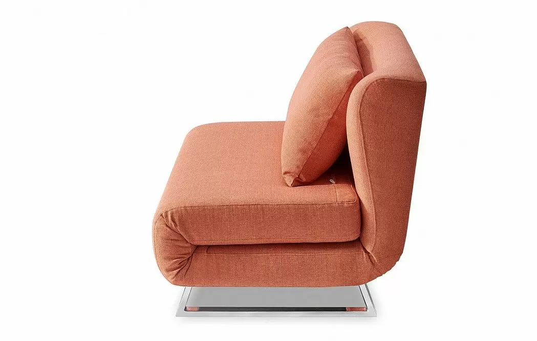 Диван-кровать Rosy 2-х местный, папайя/хром - фото 8