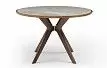 Стол Tango 120, серая керамика/орех
