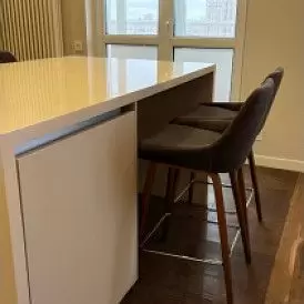 Стул полубарный Joan (65), светло-серый