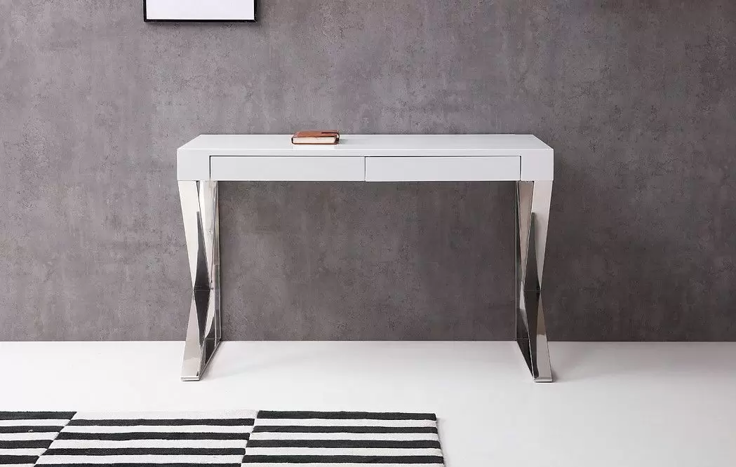 Стол письменный Edgar (2 ящика), белый - фото 2