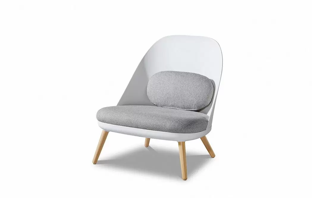 Кресло с банкеткой Joanna, белый/серый - фото 9