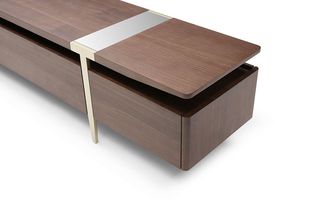 ТВ Тумба Terra, орех/шампань - фото 7