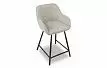 Стул полубарный Edwin, светло-серый/черный